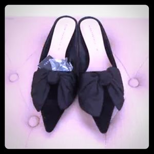 Zara Black velvet mules 38 NEW